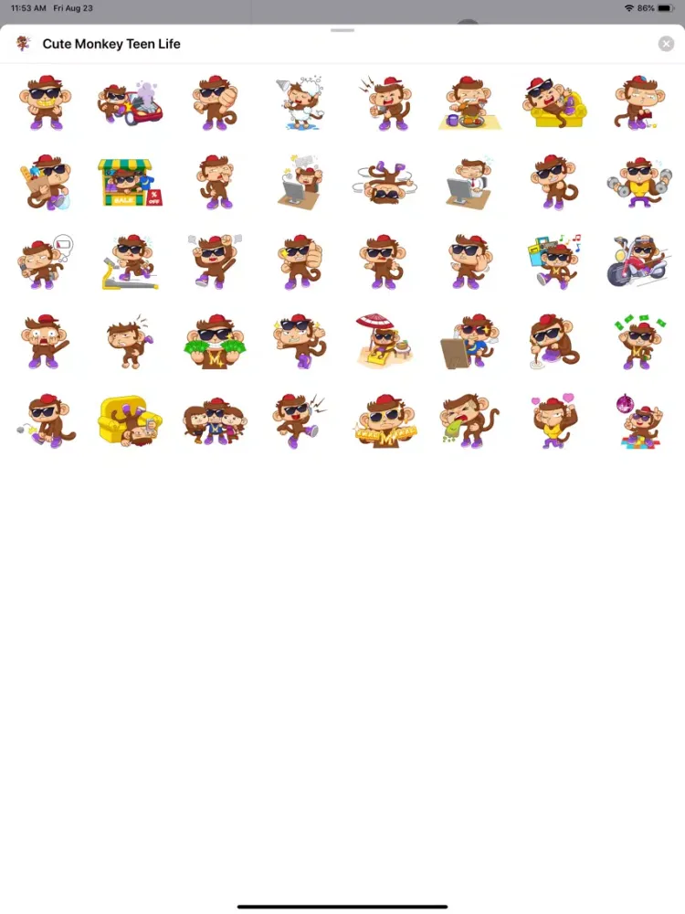 Cute Monkey Teen Life iPad 应用截图