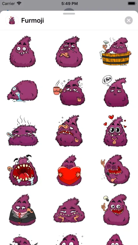 Captures d'écran de Furmoji - Furry Expressions