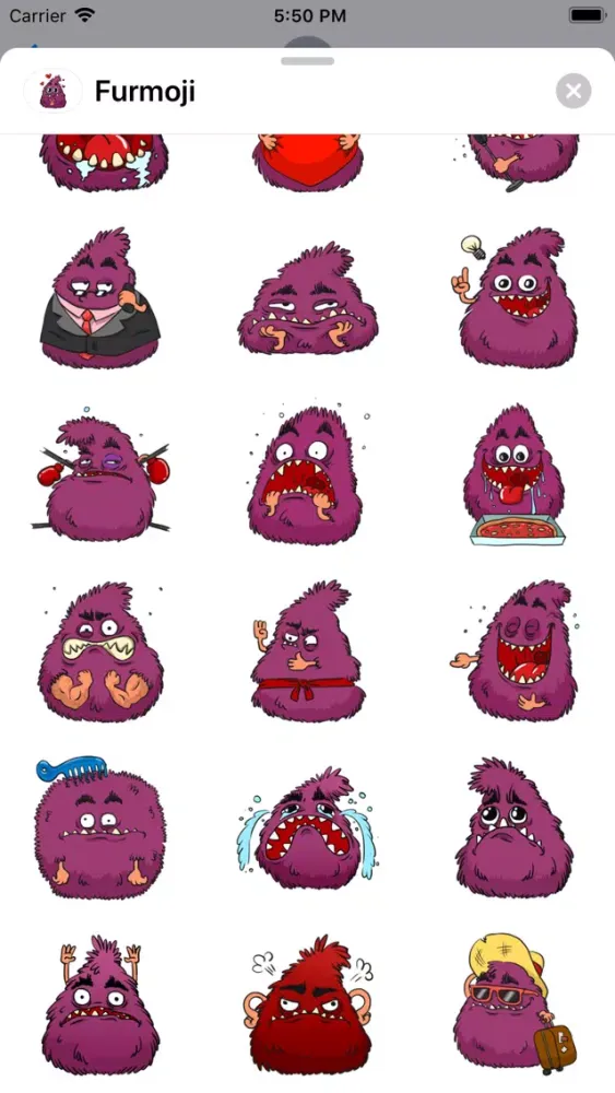 Captures d'écran de Furmoji - Furry Expressions
