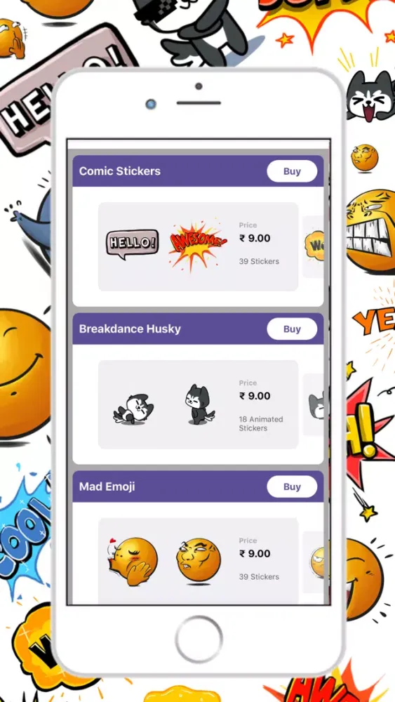 StickPick Stickers سکرین شاٹس