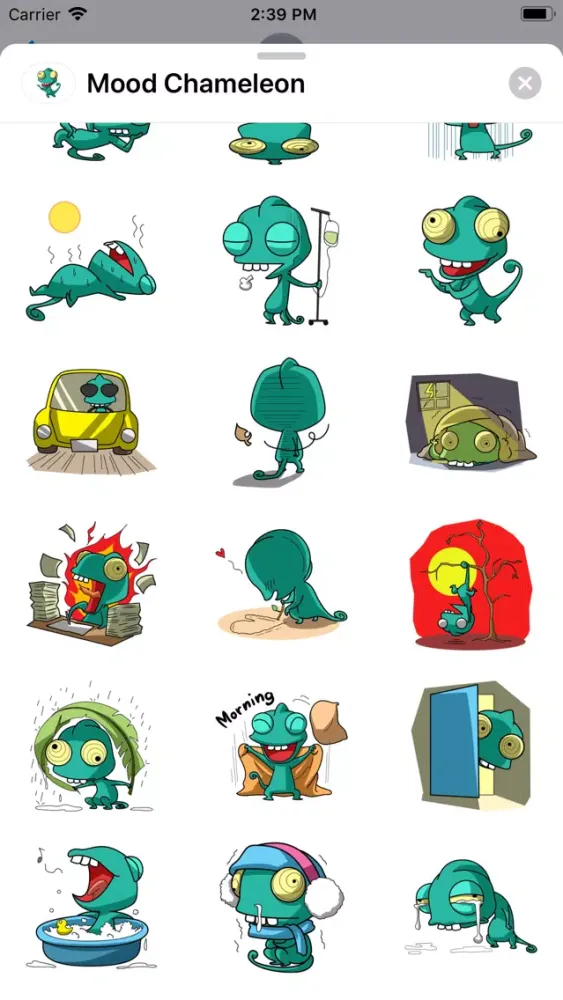 Capturas de tela do Mood Chameleon