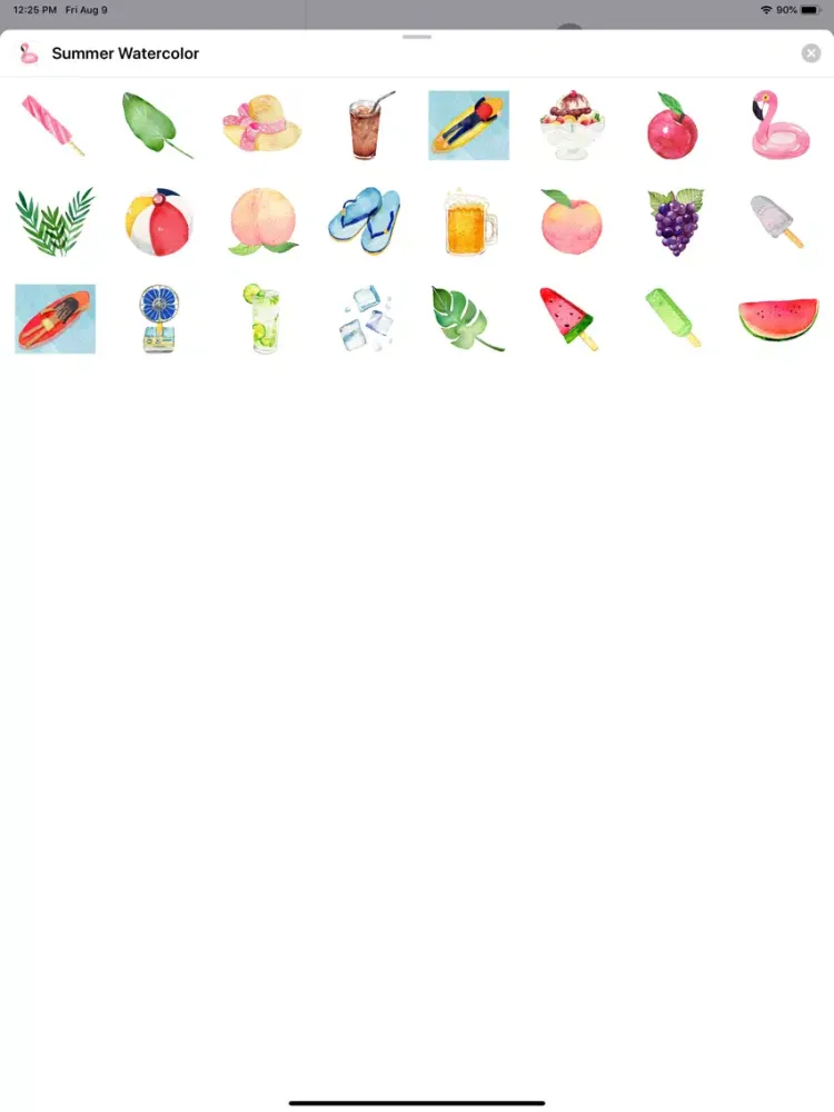 Capturas de pantalla de Summer Watercolor iPad 