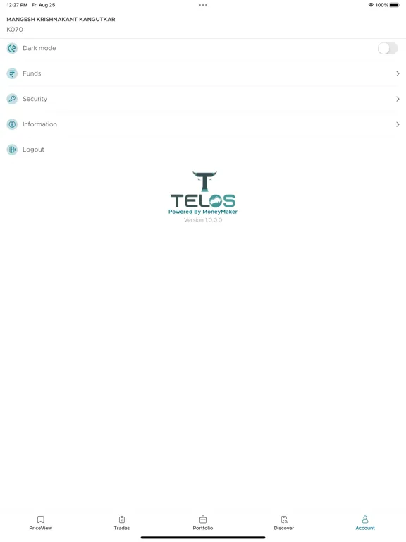 Telos NNM iPad  Screenshots