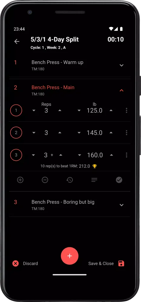 Tangkapan layar Lift4Fit