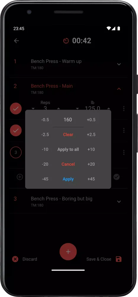Tangkapan layar Lift4Fit