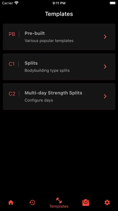 Lift4Fit Gym workout logger Ekran Görüntüleri