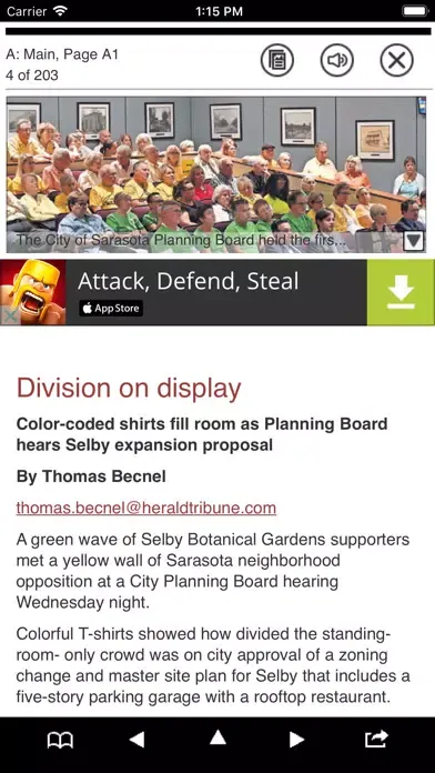 Captures d'écran de Sarasota Herald Tribune App