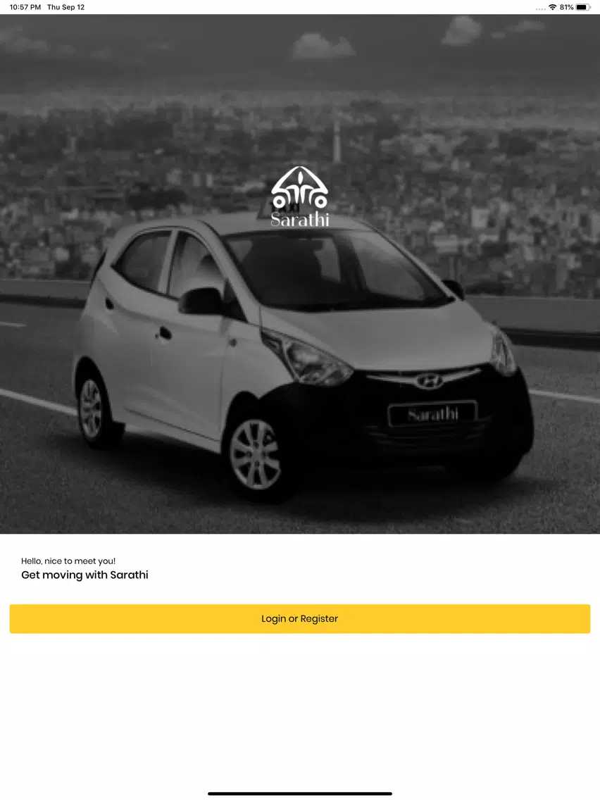 Screenshot di Sarathi: Taxi/Bike hailing app iPad 