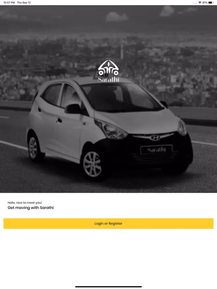 Sarathi: Taxi/Bike hailing app iPad  Ekran Görüntüleri