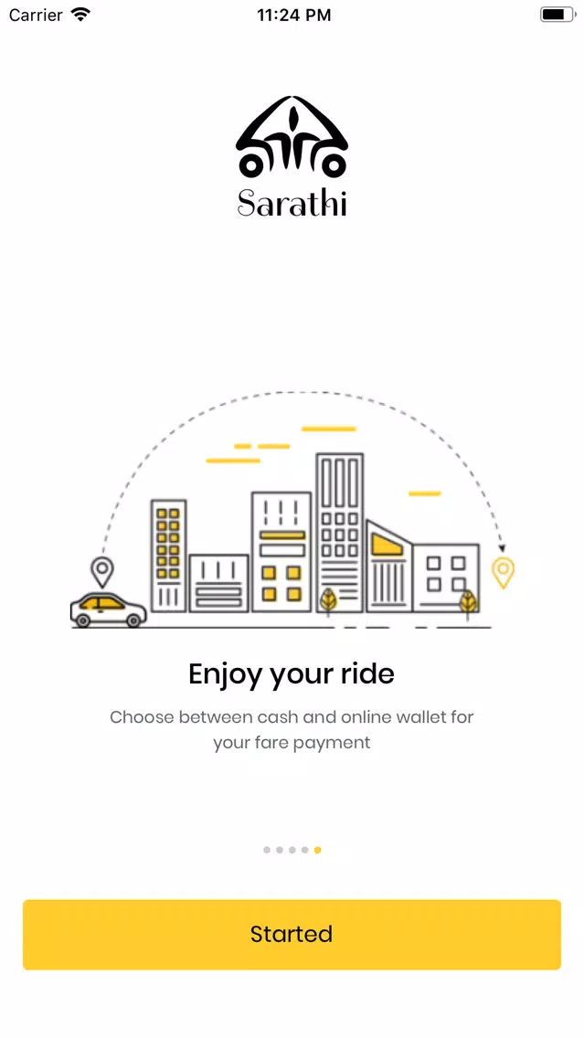 Screenshot di Sarathi: Taxi/Bike hailing app