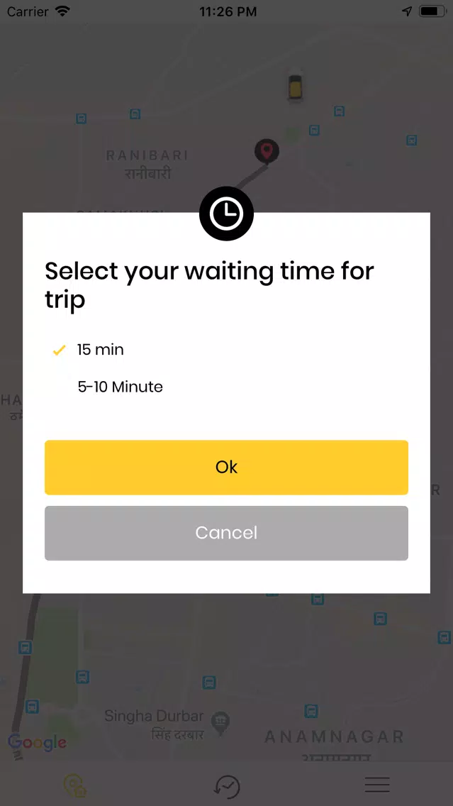 Screenshot di Sarathi: Taxi/Bike hailing app