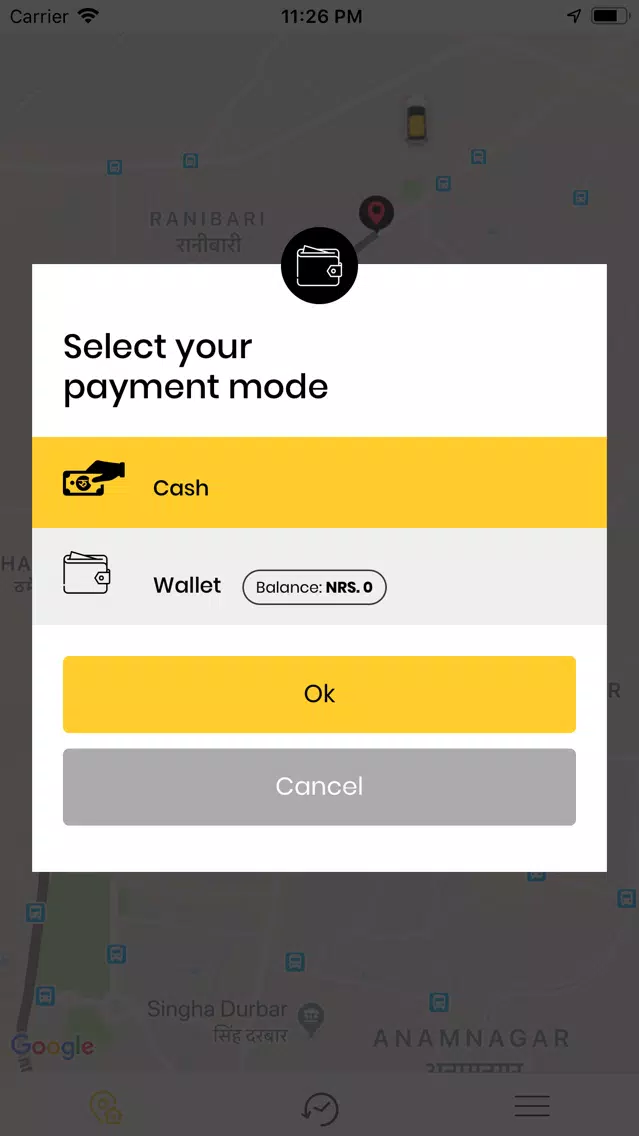 Screenshot di Sarathi: Taxi/Bike hailing app