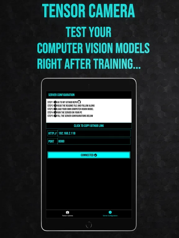 Tensor Camera iPad  سکرین شاٹس