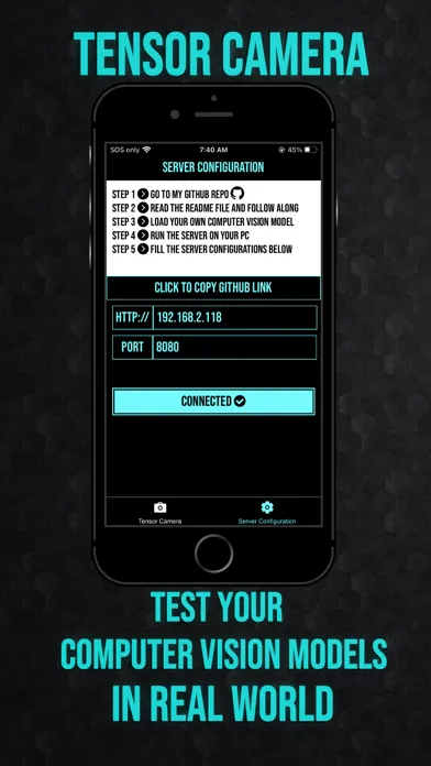 Tensor Camera سکرین شاٹس