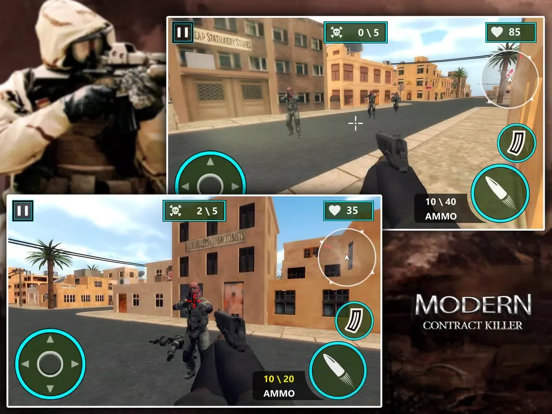Modern Contract Killer: Gunman iPad  스크린샷