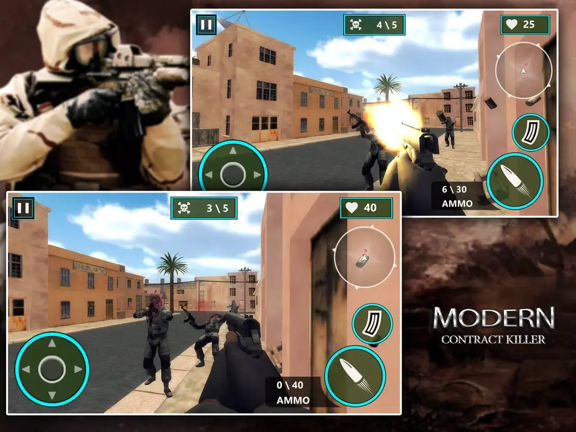 Modern Contract Killer: Gunman iPad  스크린샷