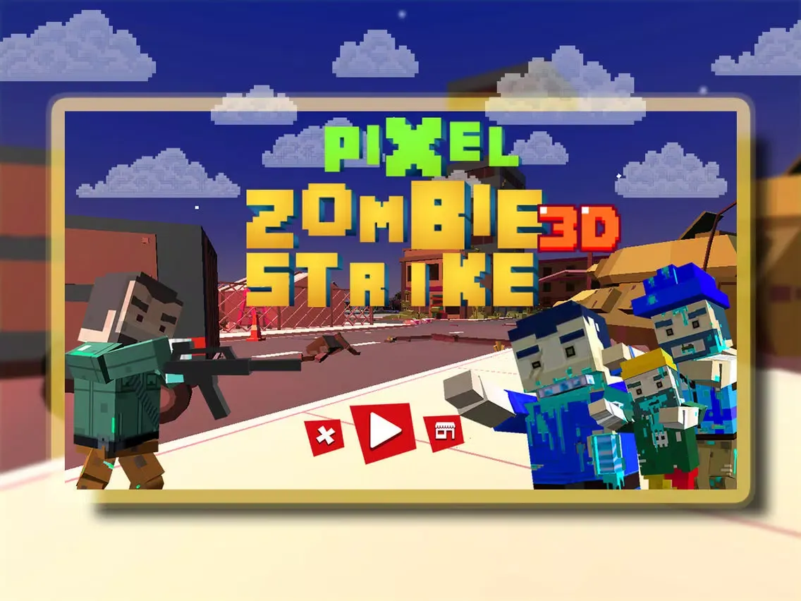 Скриншоты Pixel Zombie Strike 3D iPad 
