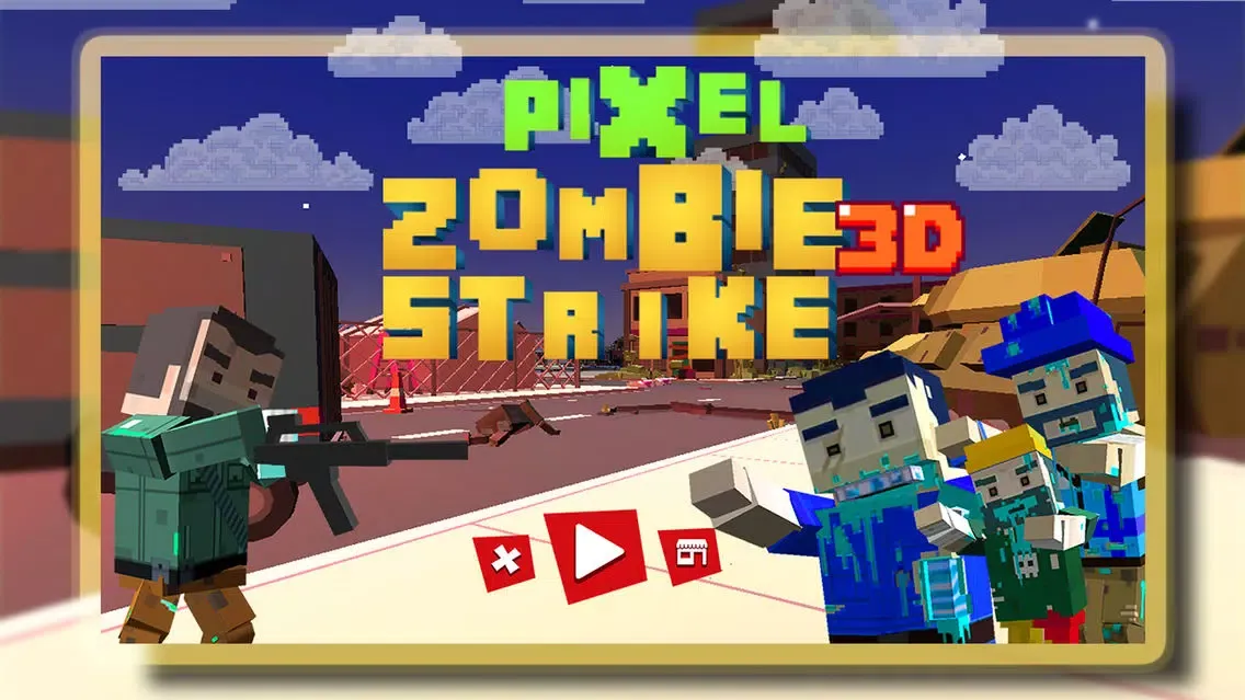 Скриншоты Pixel Zombie Strike 3D