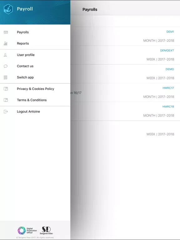 SD Payroll iPad  Screenshots