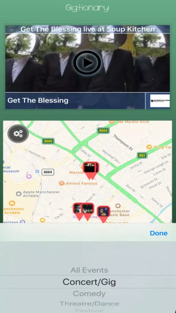 Screenshot di Gigtionary
