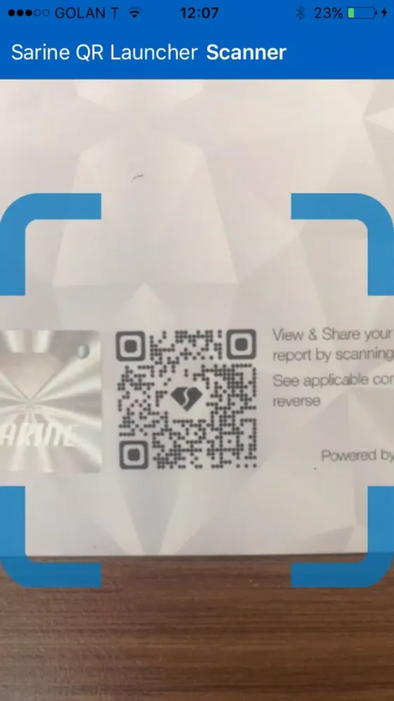 Tangkapan layar Sarine QR Launcher