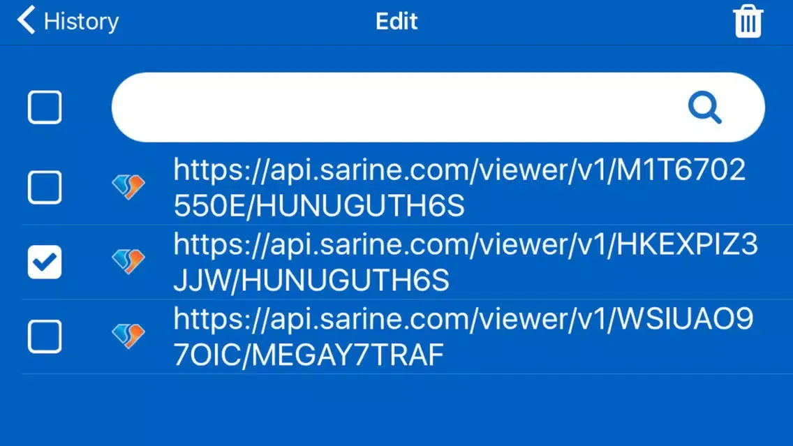 Tangkapan layar Sarine QR Launcher