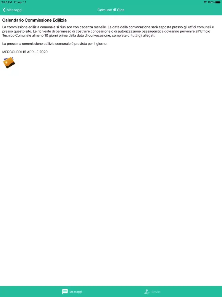 Ảnh chụp màn hình của Drillo Comune di Cles iPad 