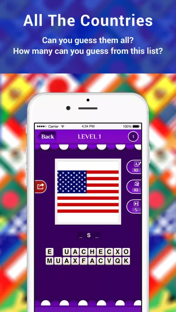 Flag Quiz! - Guessing Country Names from Flags Screenshots