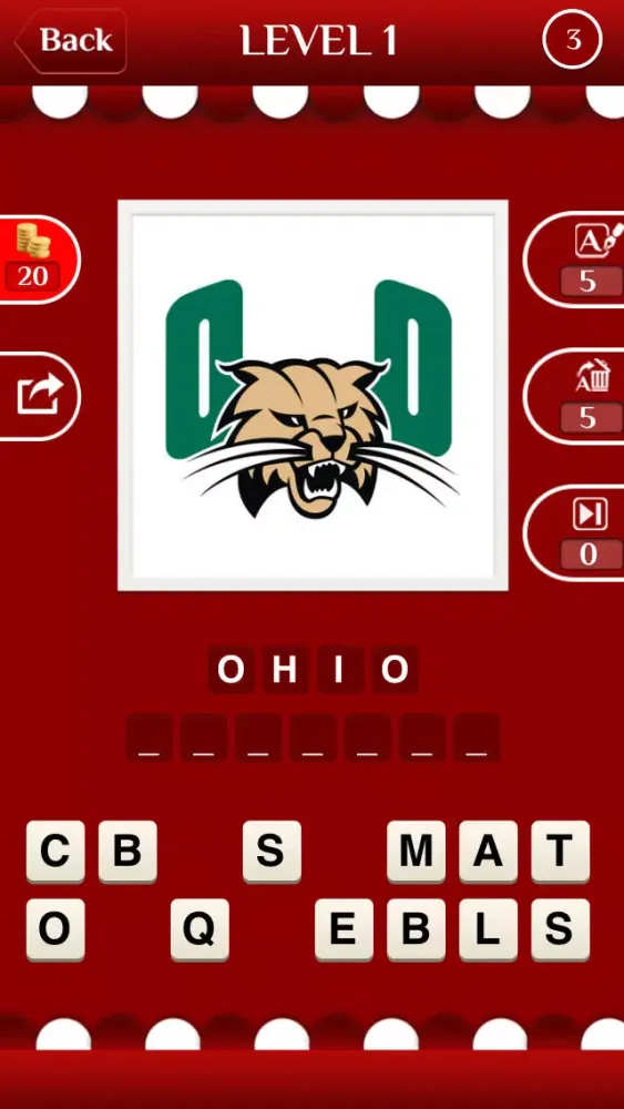 Capturas de tela do Sports Logo Trivia - Logo Guessing Quiz of University Club Basketball, Baseball