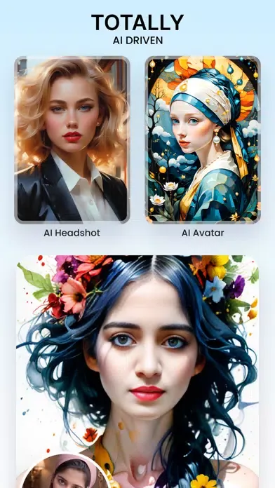 Tangkapan layar Pictura AI Avatar Headshot Pro