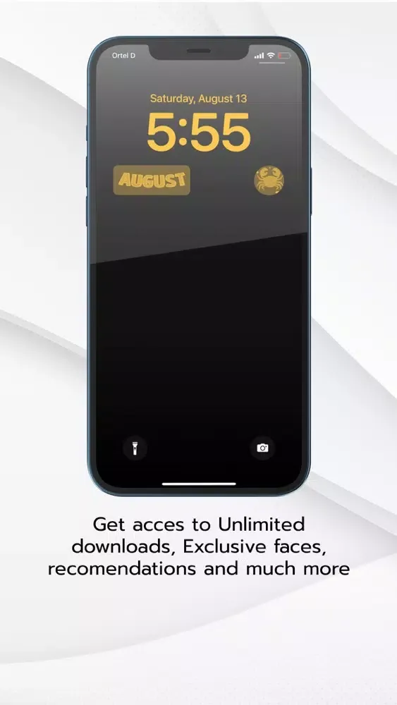 Aesthetic Lock Screen Widget Screenshots