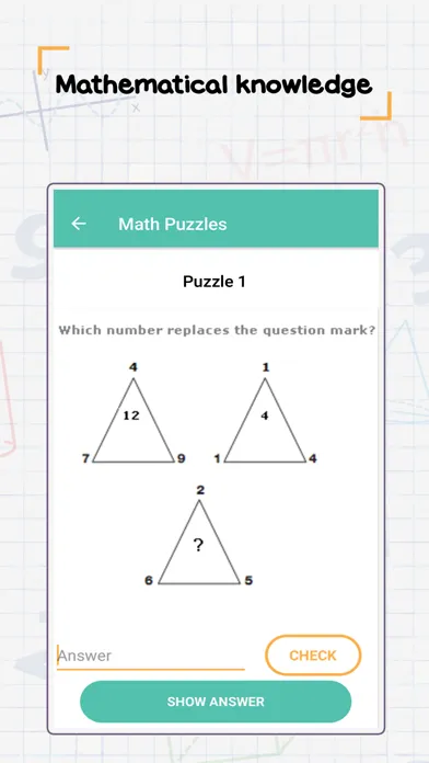 Math Puzzle Brain Booster سکرین شاٹس