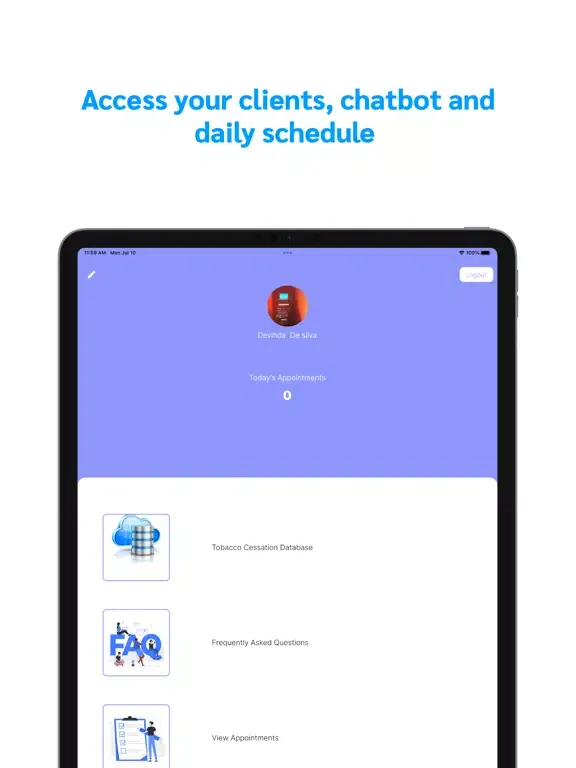 Captures d'écran de START: Quit Tobacco iPad 