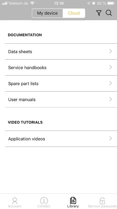 ภาพหน้าจอของ MyService