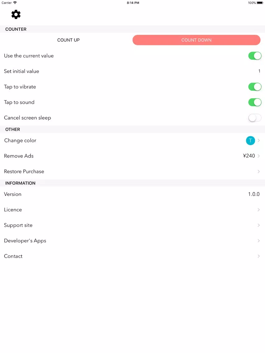 Capturas de pantalla de Utile Counter iPad 