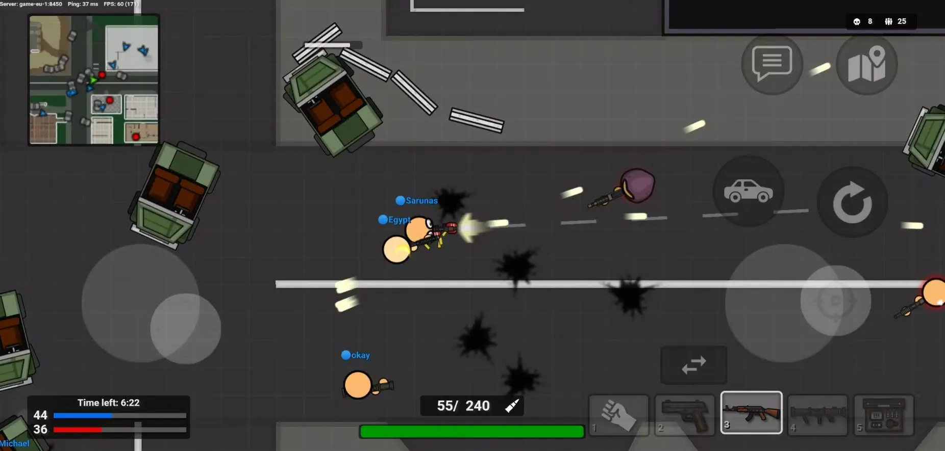 Capturas de pantalla de BattleDudes.io Online Shooter