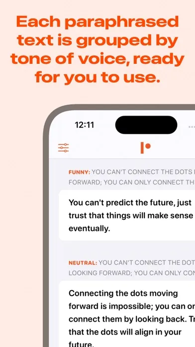 Paraphrase - Reword Tool AI Screenshots