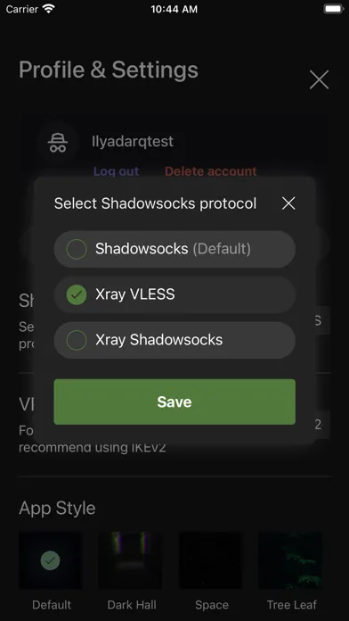Screenshot di Dark Pass