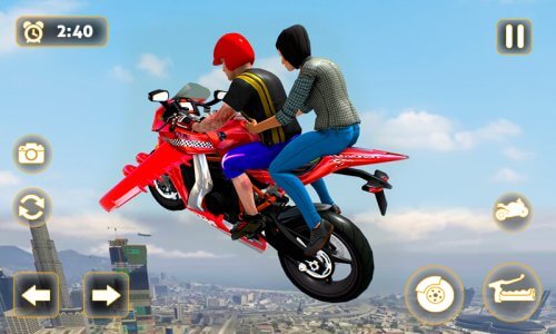 Flying Motorbike Taxi Driving-screenshot-1