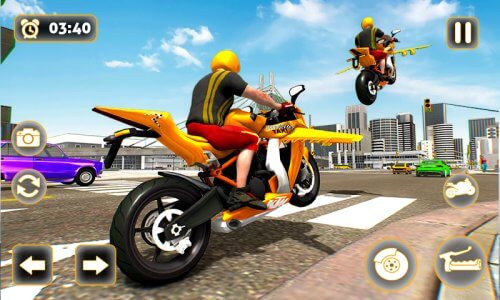 Flying Motorbike Taxi Driving-screenshot-2