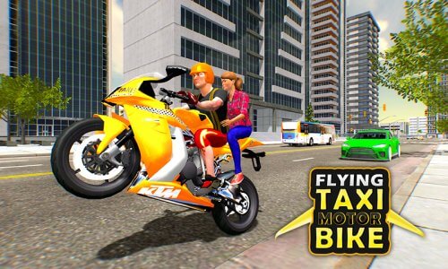 Flying Motorbike Taxi Driving-screenshot-4