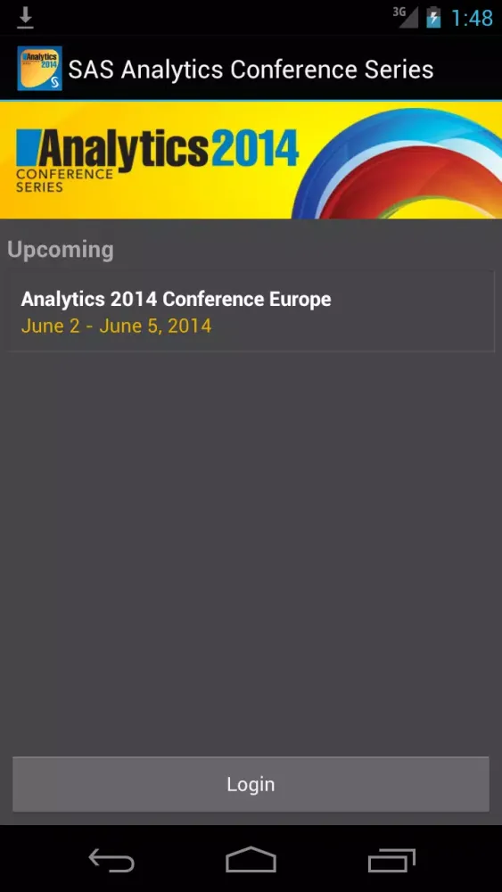 SAS Analytics Conference Ekran Görüntüleri