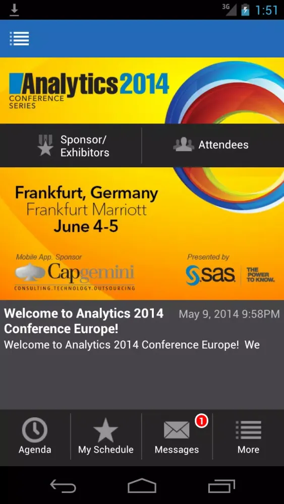 SAS Analytics Conference Ekran Görüntüleri