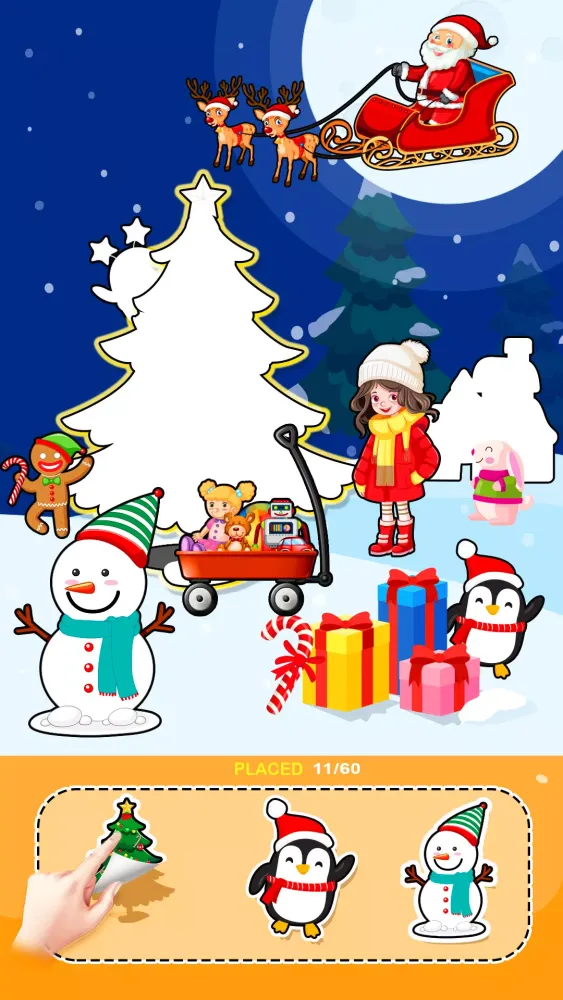 Tangkapan skrin Christmas Sticker: Puzzle Sort