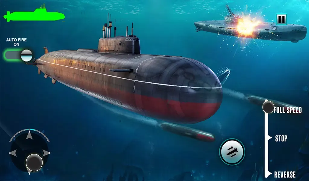 Ảnh chụp màn hình của Submarine War Zone WW2 Battle