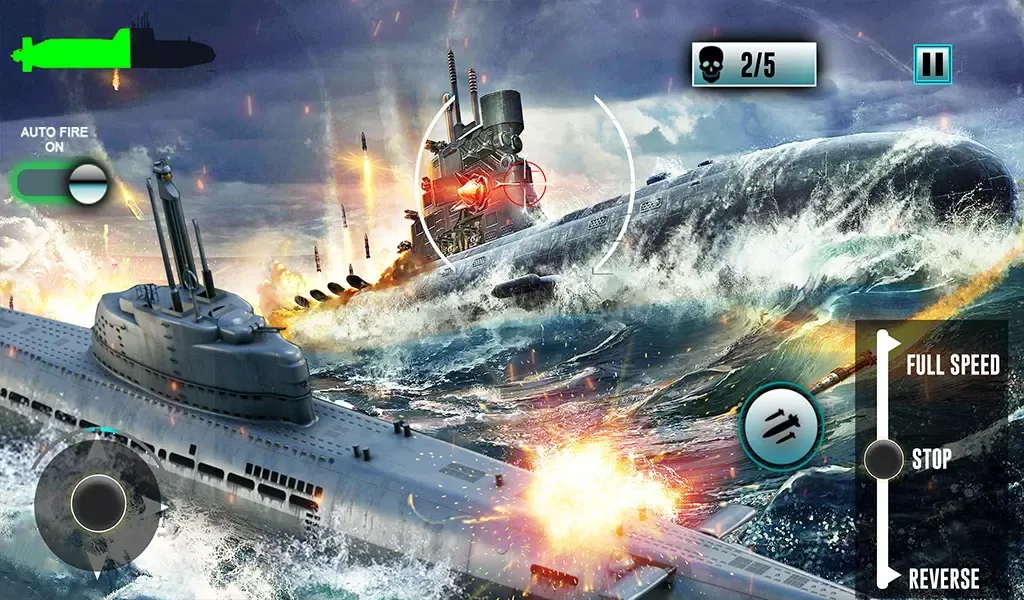 Ảnh chụp màn hình của Submarine War Zone WW2 Battle
