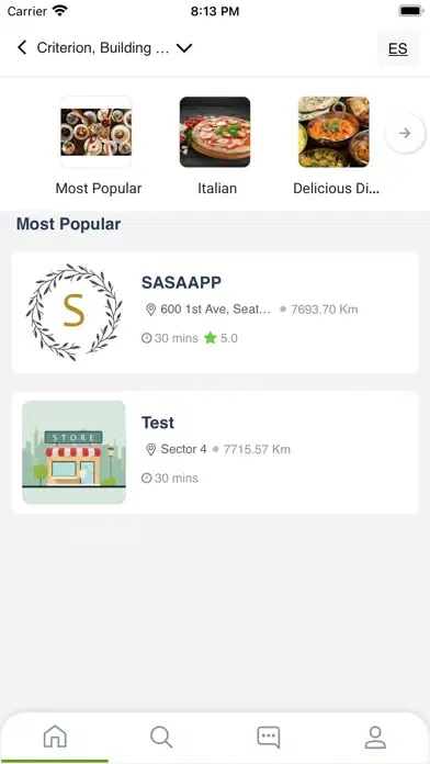 Screenshot di SASAPP