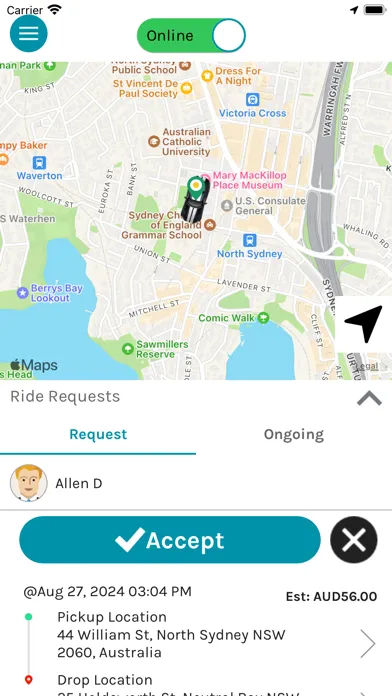 Tangkapan skrin Sasa Driver