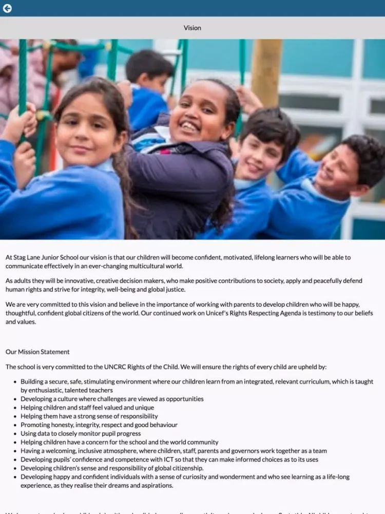Capturas de pantalla de Stag Lane Junior School iPad 