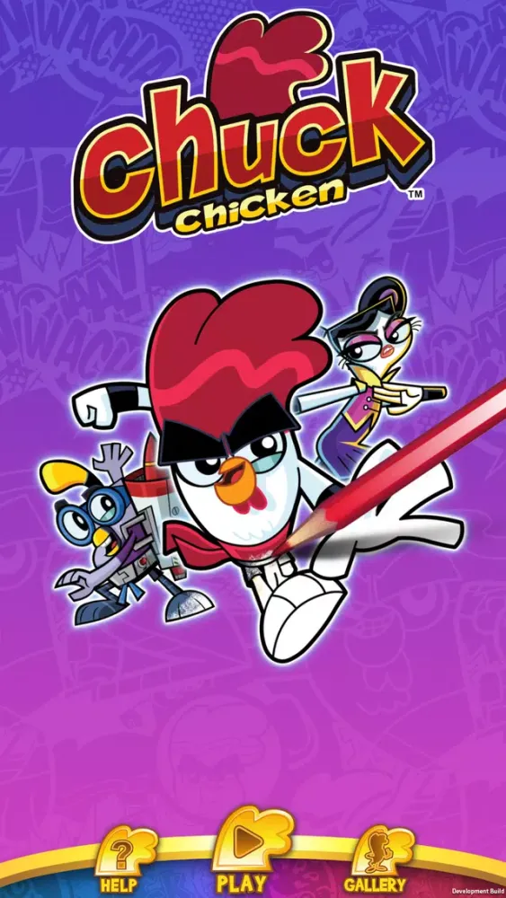Tangkapan layar Chuck Chicken Colouring Books